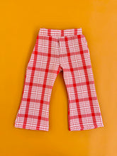 Load image into Gallery viewer, Bell Bottoms- Red Plaid