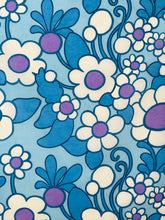 Load image into Gallery viewer, Stunning Large Blue Floral Vintage Fabric Panel