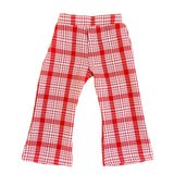 Bell Bottoms- Red Plaid