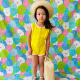 Retro Terry Cloth Romper — Yellow