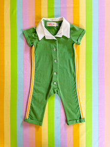 Utility Jumpsuit - Green/ Yellow