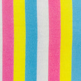 blue pink yellow and white stripes