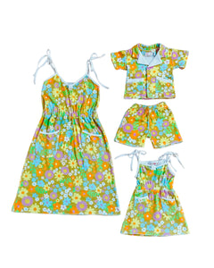 womens and kids matching retro outfits