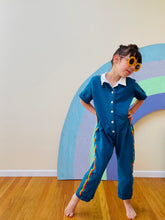 Load image into Gallery viewer, girls boys vintage tracksuit jumpsuit utility suit