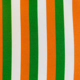 Girls Shift Dress - Green/Orange/White Stripe
