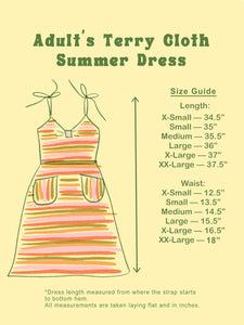 Women’s Terry Cloth Summer Dress — 60s Willow Green