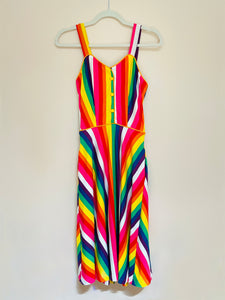 Women’s 80s Dress - Rainbow