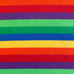 closeup of toddler rainbow shirt