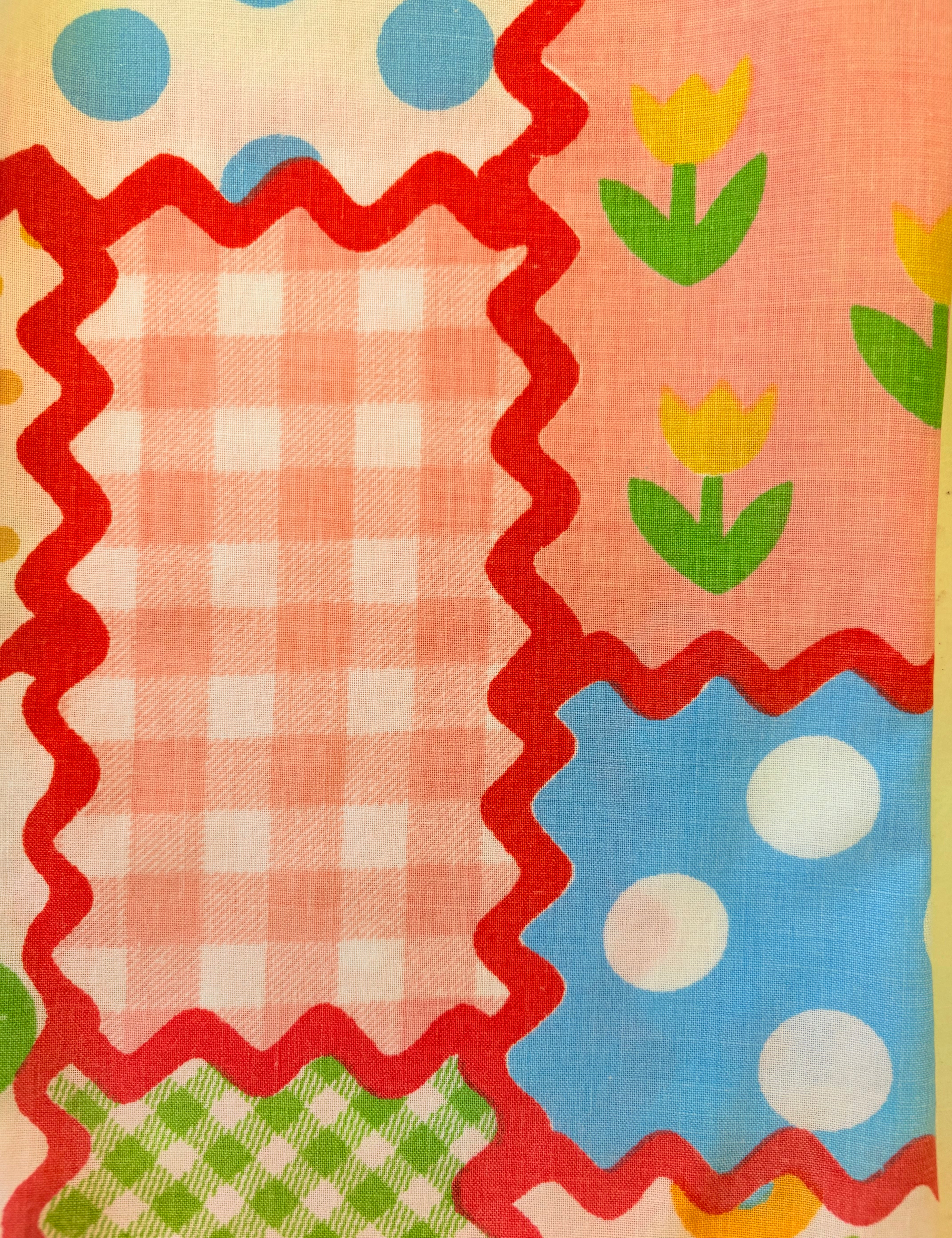 Close up of cute girls pants vintage fabric 