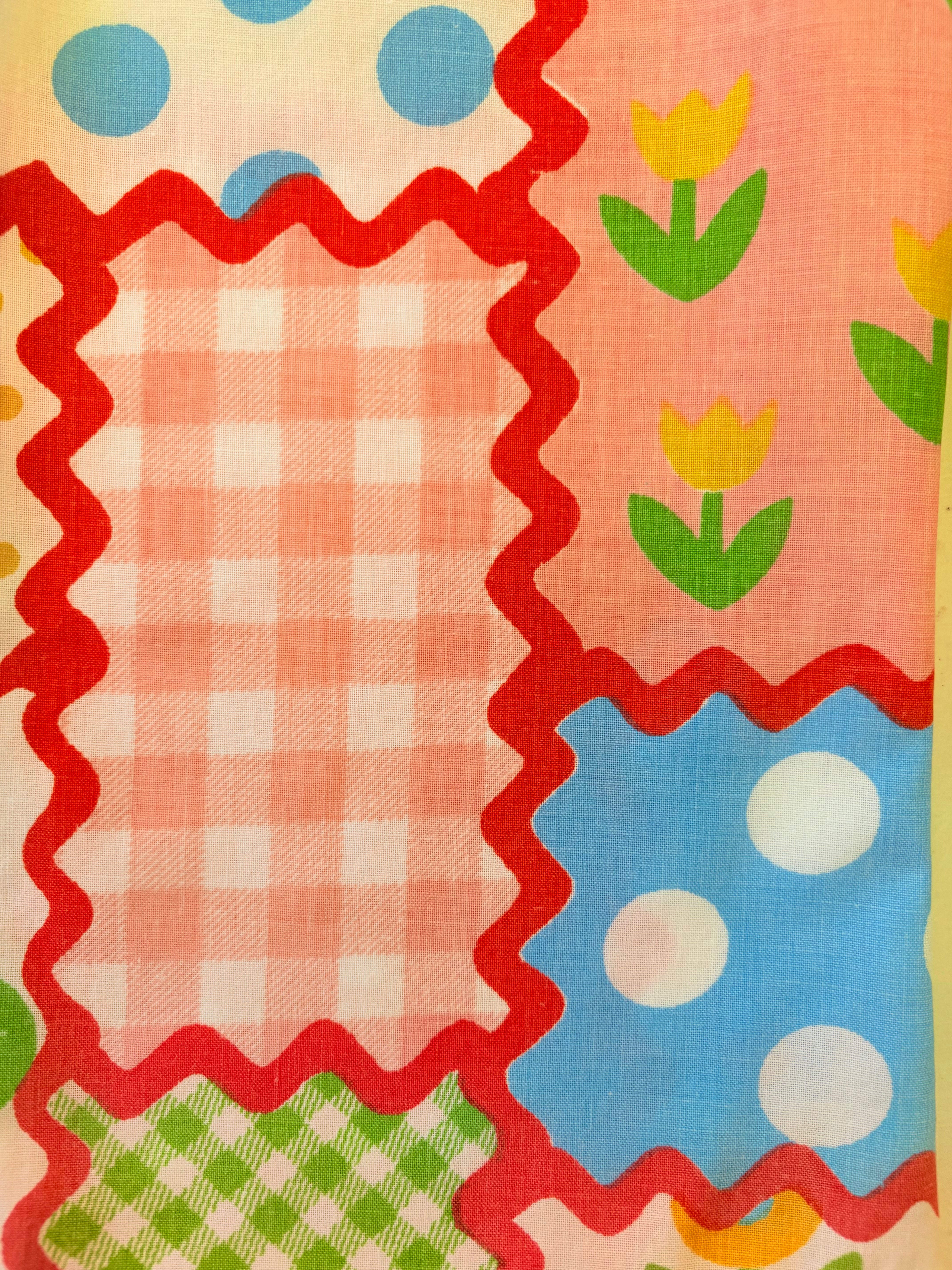 Close up of cute girls pants vintage fabric 