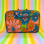 1970s flower power suitcase