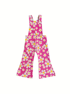 pink groovy flower power hippie baby outfit
