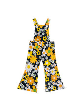 Load image into Gallery viewer, toddler floral bell bottom overalls