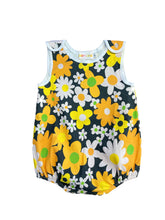 Load image into Gallery viewer, groovy vintage style baby bubble romper