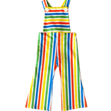 kids colorful striped overalls