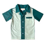 vintage style toddler children's boys bowling shirt