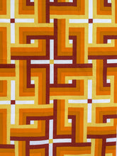 Load image into Gallery viewer, Geometric 1970s Vintage Fabric Panel Art