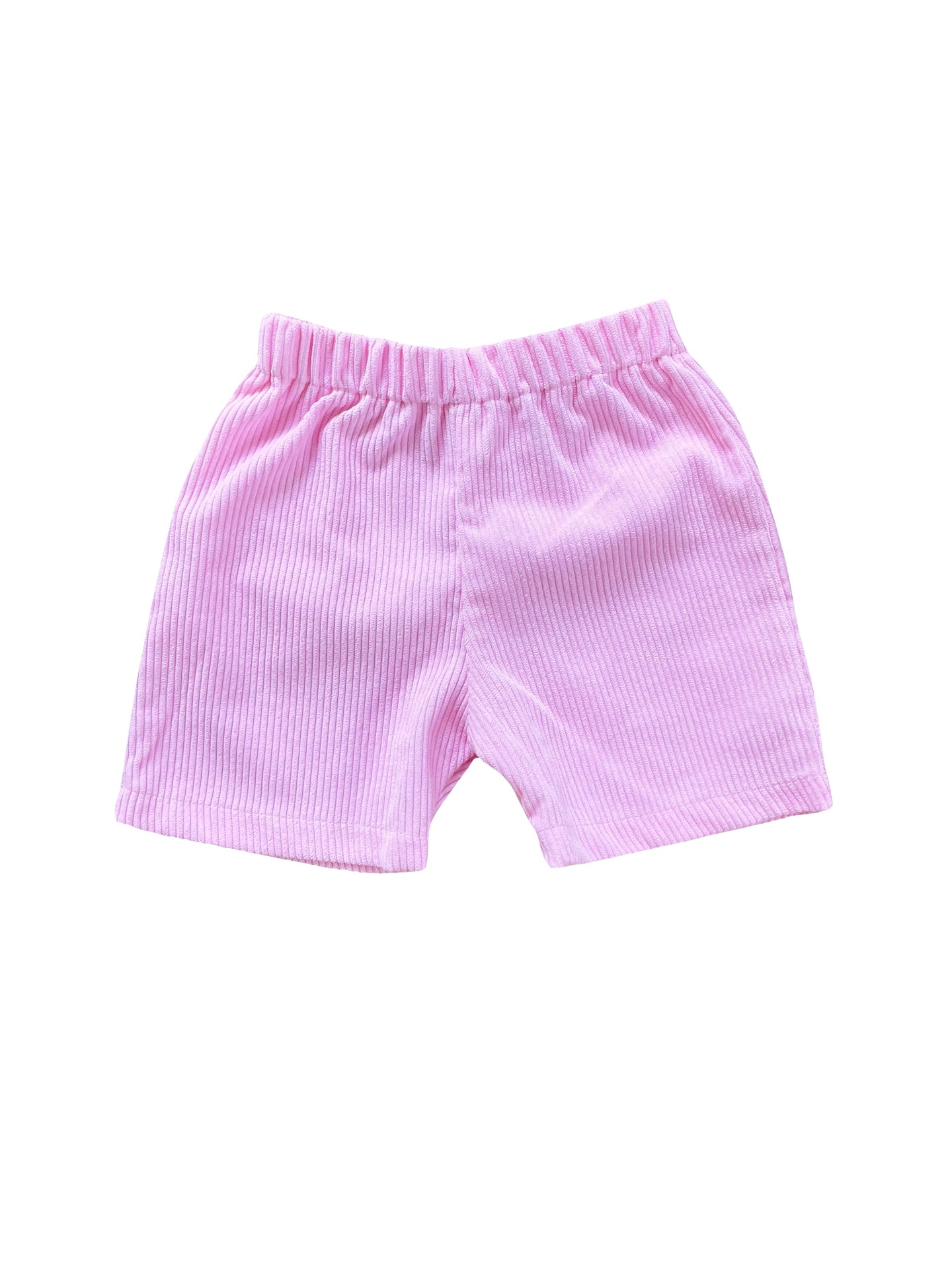 Corduroy Shorts — Cotton Candy Pink