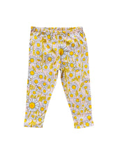 Load image into Gallery viewer, toddler girls pink floral daisy leggings