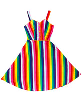Load image into Gallery viewer, Women’s 80s Dress - Rainbow