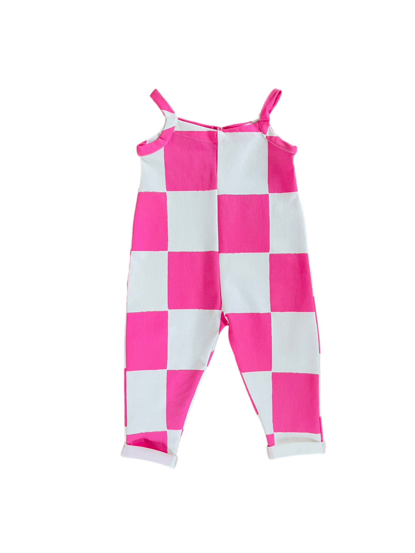 Jumpsuit — Checkered Pink